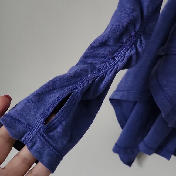 LULULEMON | Ivivva waterfall cardigan cotton purple girls sz 14 - Picture 4 of 6